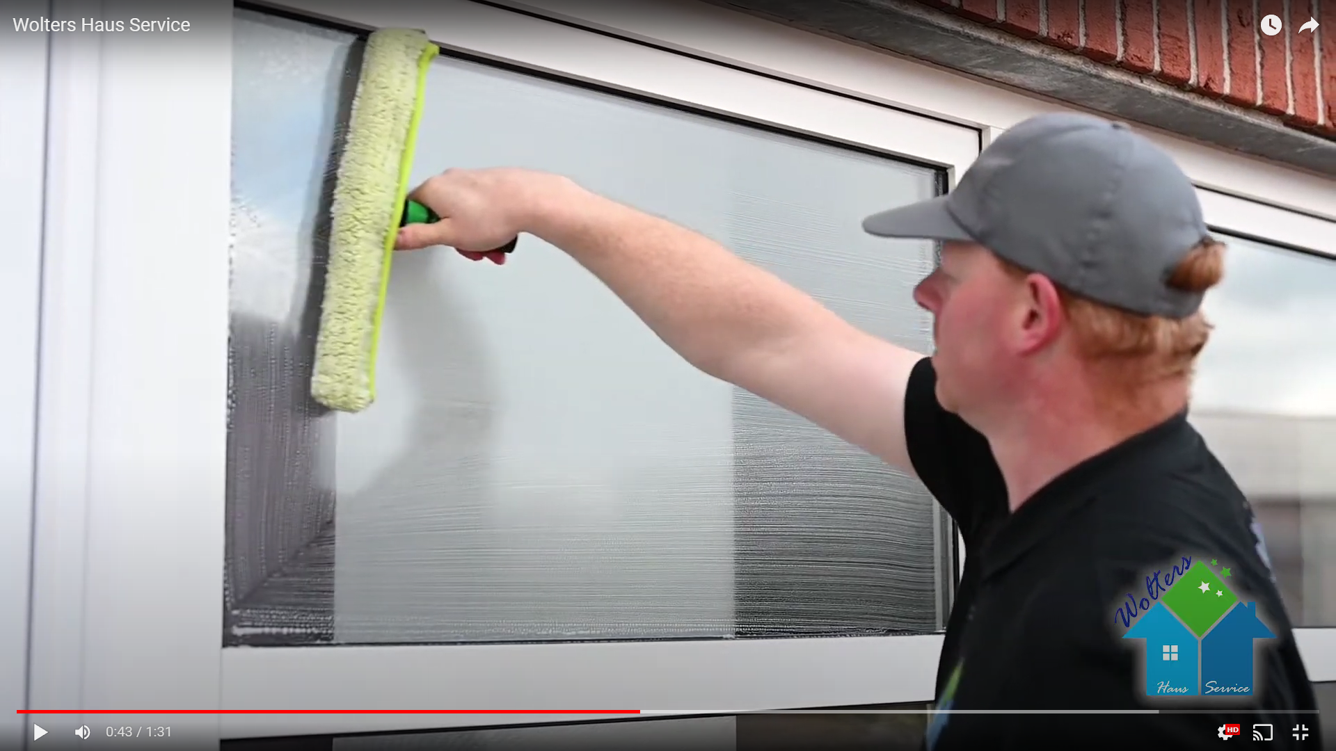 Wintergarten Glasfl&auml;chen einwaschen